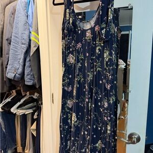 Latched Mama Navy Floral romper (Momper)